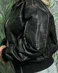 Bomber in ecopelle